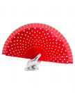 Flamenco dance fan red/white dots