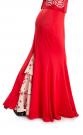 Flamenco Dance Skirt Azabache VII Red/R5-C101