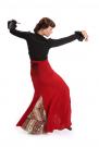 Flamenco Dance Skirt Azabache VII Bur/73-44C6
