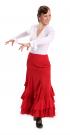 Flamenco Dance Skirt Triana FL Red