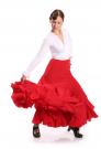 Flamenco Dance Skirt Triana FL Red