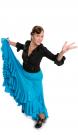 Flamenco Dance Skirt Triana FL Blue size S