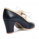 Flamenco dance Shoe Candor Blue/beige