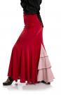 Flamenco Dance Skirt Azabache VII Red-R6
