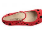 Flamenco dance Shoe Topos Red-Black