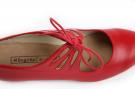 Flamenco dance Shoe Cordado Calado Red Leather