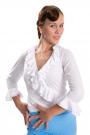 White Flamenco blouse