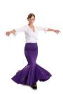 Flamenco Dance Skirt Azabache VII Purple/orange
