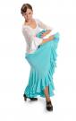Flamenco Dance Skirt Triana W Light Blue size S