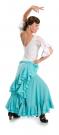 Flamenco Dance Skirt Triana W Light Blue size S