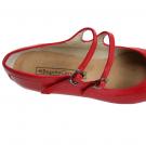 Flamenco dance Shoe Dos Correas Red Leather